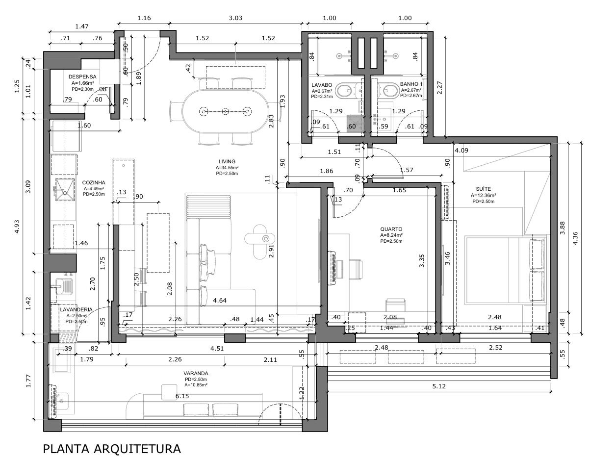 Planta Baixa - Projeto Residencial